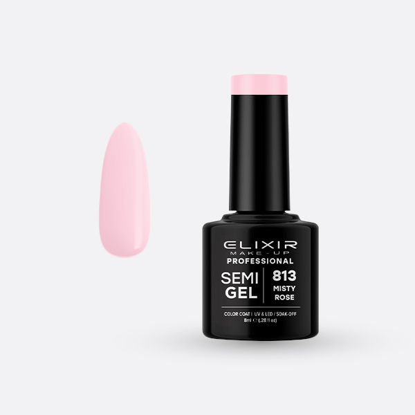 Semi-Permanent nail polish 8ml – #813 (Misty rose) Semi-Permanent nail polish 8ml – #813 (Misty rose)