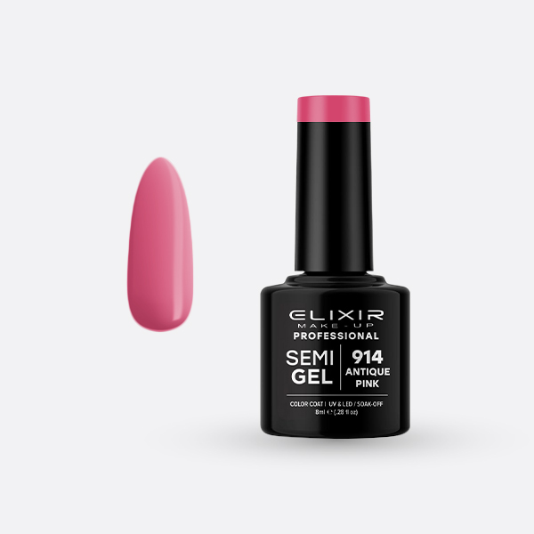 Ημιμόνιμο βερνίκι 8ml – #914 (Antique Pink) Ημιμόνιμο βερνίκι 8ml – #914 (Antique Pink) - Image 1