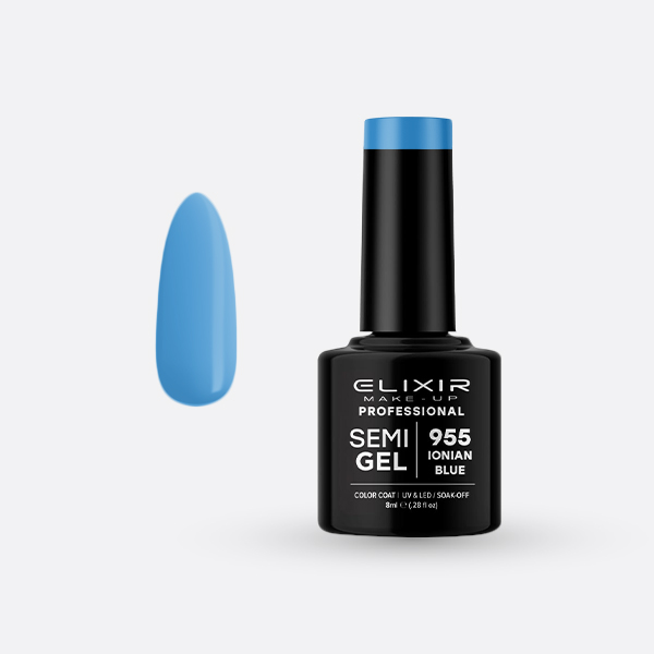 Ημιμόνιμο βερνίκι 8ml – #955 (Ionian Blue) Ημιμόνιμο βερνίκι 8ml – #955 (Ionian Blue)