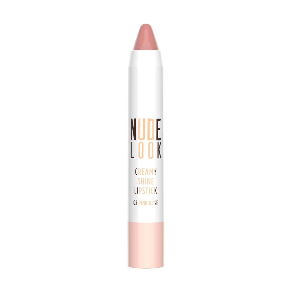 02-Pink-Rose Nude Look Creamy Shine Lipstick GR #02 - Pink Rose - Image 1