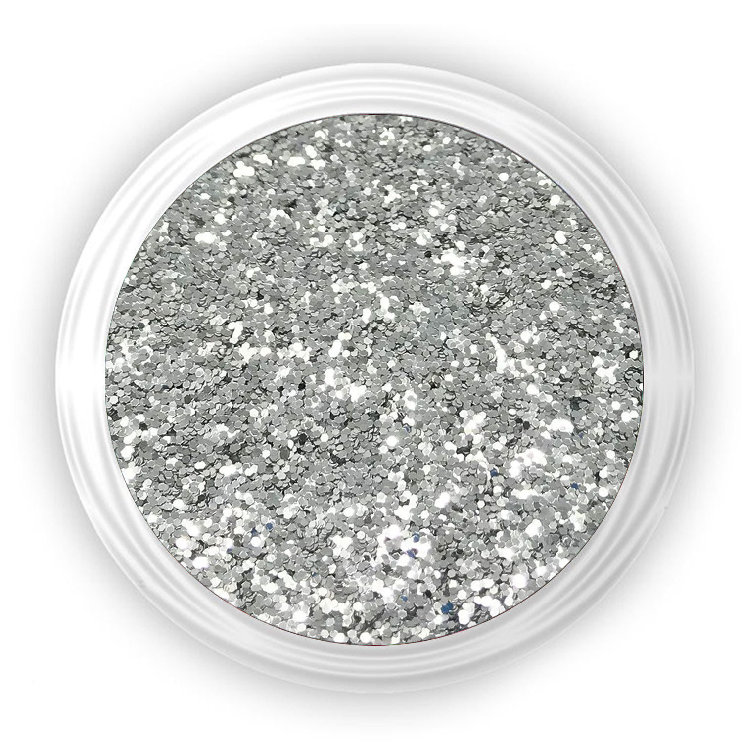 389-nail-glitter Glitter σκόνη νυχιών Aσημένιο No.9 - Image 1