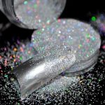 Glitter σκόνη νυχιών Ασημένιο Ιριδίζων - Image 2