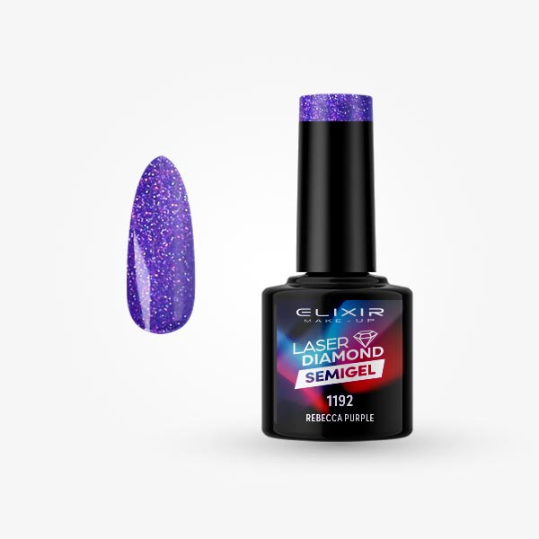 1192 Ημιμόνιμο βερνίκι Laser Diamond 8ml – #1192 (Rebecca Purple) - Image 1