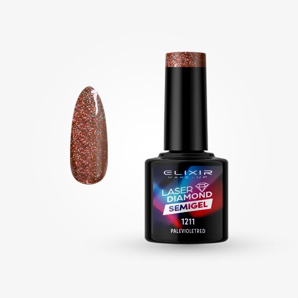 1211 Ημιμόνιμο βερνίκι Laser Diamond 8ml – #1211 (Palevioletred) - Image 1