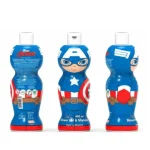 Air-Val Captain America 2 in 1 Shower Gel & Shampoo 400ml Vegan - Image 2