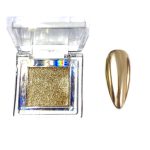 Compact Σκόνη mirror για μονόχρωμο effect χρυσό για τα νύχια 01