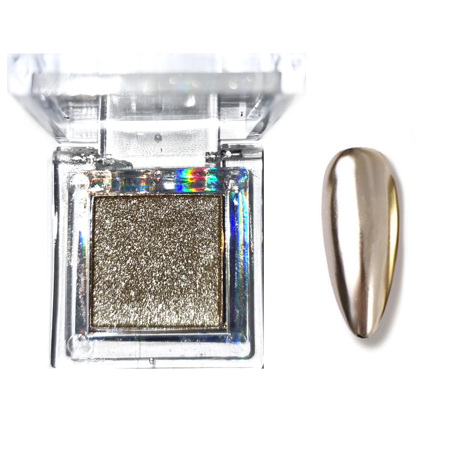 11697-mirror-nail Compact Σκόνη mirror για μονόχρωμο effect χρυσό για τα νύχια 02 - Image 1