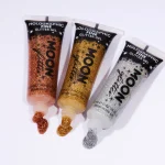 MOON CREATIONS G1 HOLOGRAPHIC FINE GLITTER GEL ROSE GOLD 12ml - Image 2