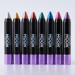 MOON CREATIONS S3 METALLIC FACE & BODY CRAYON GREEN 3.2g - Image 5