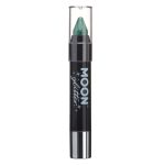 MOON CREATIONS G2 HOLOGRAPHIC GLITTER FACE & BODY CRAYON GREEN 3.2g