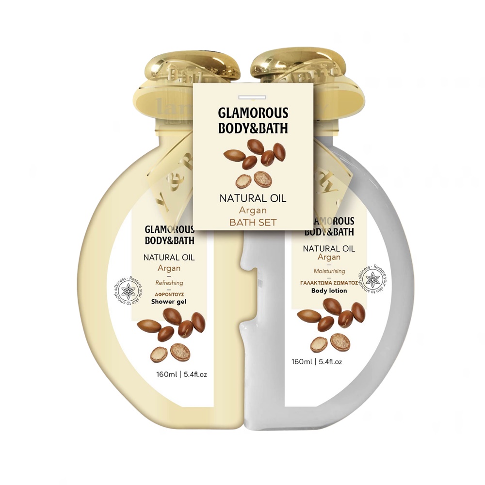 41222 Glamorous Body & Bath Puzzle Gift Set Argan Oil - Image 1