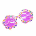 Αποκριάτικα Γυαλιά *Λουλούδι* - Μώβ