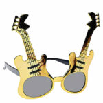 Αποκριάτικα Γυαλιά *Κιθάρα* - Χρυσά