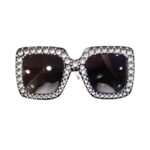 Αποκριάτικα Γυαλιά με Στράς – Μαύρο