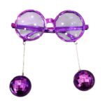 Αποκριάτικα Γυαλιά με Ντισκόμπαλα – Μώβ
