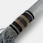 ΧΕΙΡΟΠΟΙΗΤΗ ΠΑΣΧΑΛΙΝΗ ΛΑΜΠΑΔΑ ΥΦΑΣΜΑΤΙΝΗ ΜΕ ΓΚΡΙ ΚΡΟΣΙΑ - Image 2