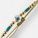 ΧΕΙΡΟΠΟΙΗΤΗ ΠΑΣΧΑΛΙΝΗ ΛΑΜΠΑΔΑ ΜΕ ΧΡΥΣΟ ΒΡΑΧΙΟΛΙ ΜΑΤΑΚΙ - Image 2