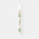 ΧΕΙΡΟΠΟΙΗΤΗ ΠΑΣΧΑΛΙΝΗ ΛΑΜΠΑΔΑ ΜΕ ΧΡΥΣΟ ΒΡΑΧΙΟΛΙ ΜΑΤΑΚΙ