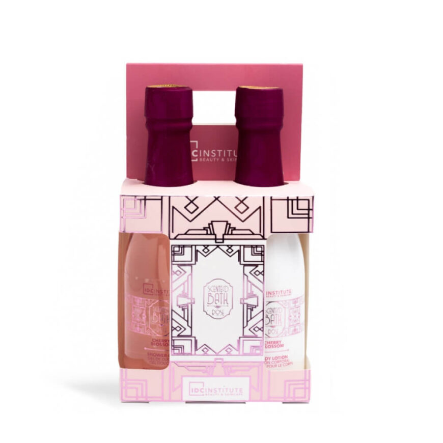 IDC-INSTITUTE-SCENTED-BATH-ROSE-CHERRY-BLOSSOM-2pcs-SET-42278-CHAMPAGNE-SMALL-CARTON_1-870x870 IDC Scented Bath Rose Champagne s - Image 1