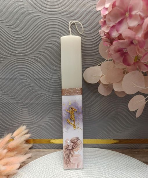 lambadapasxalinhgynaikeiaeastercandleforgirlandwomen41-510x612 Xειροποίητη Πασχαλινή Λαμπάδα - Image 1