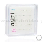 Ασημένιος κρίκος μύτης 0.6x10mm line