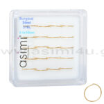 Επίχρυσος κρίκος μύτης 0.6x10mm Surgical Steel 316L