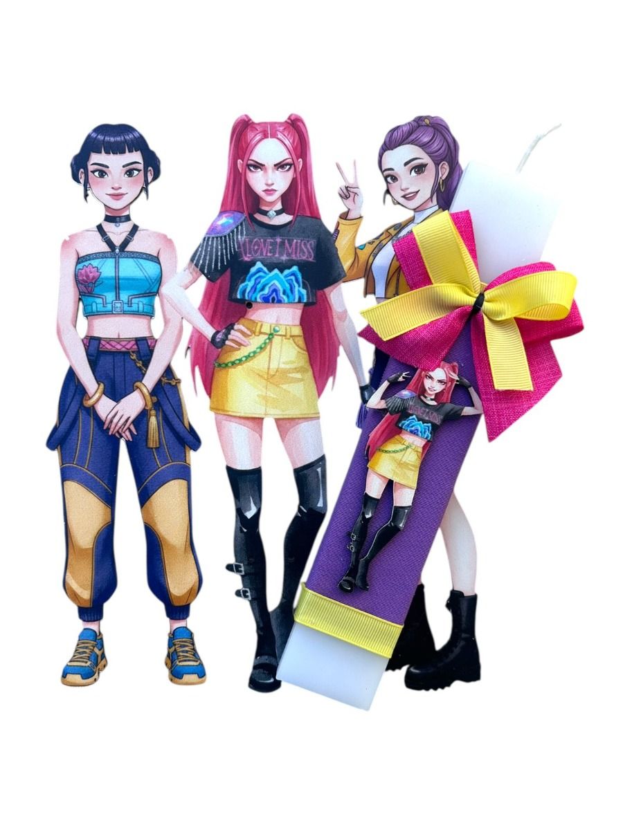 __viber_2026-01-20_17-51-31-514 Χειροποίητη Πασχαλινή Αρωματική Λαμπάδα Demon Μίρα - Image 1