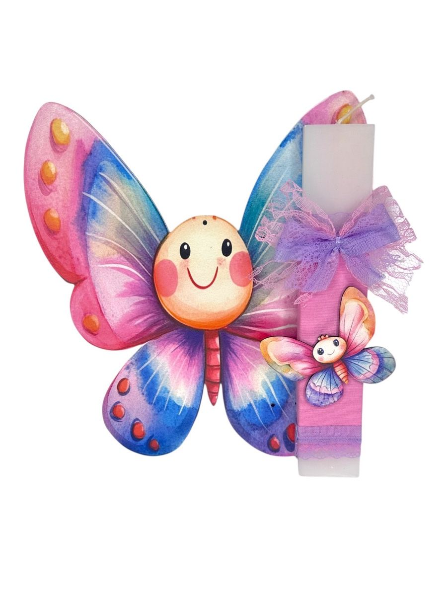 __viber_2026-01-23_09-36-17-086 Χειροποίητη Πασχαλινή Αρωματική Λαμπάδα Baby Butterfly - Image 1