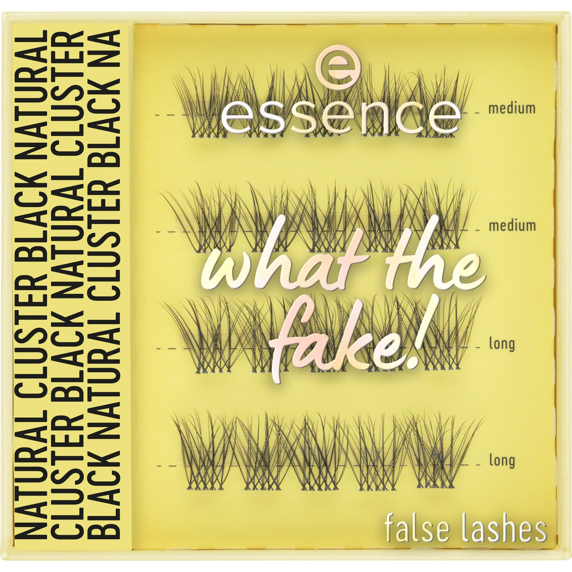 4059729583369_8 Essence What The FAKE! False Lashes 06 - Natural Cluster Black 1g - Image 1
