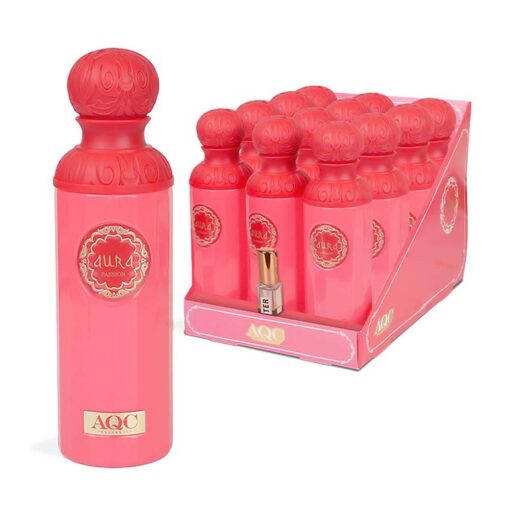44447-02-510x510 AQC Fragrances Aura Body Mist Spray Passion 250ml - Image 1
